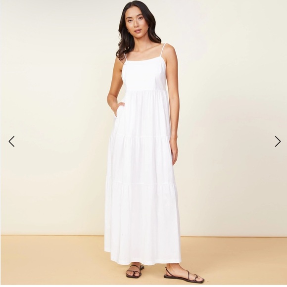 NWT Monrow‎ Poplin White Maxi Dress - Picture 1 of 11